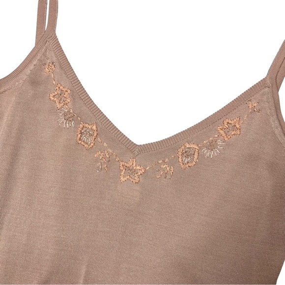 Vintage Collette Dinnigan 100% Silk Beaded Tank and Cardigan Matching Set - Picture 6 of 10